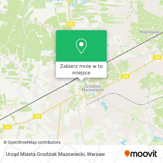 Mapa Urząd Miasta Grodzisk Mazowiecki