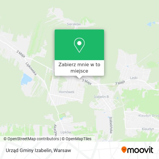 Mapa Urząd Gminy Izabelin