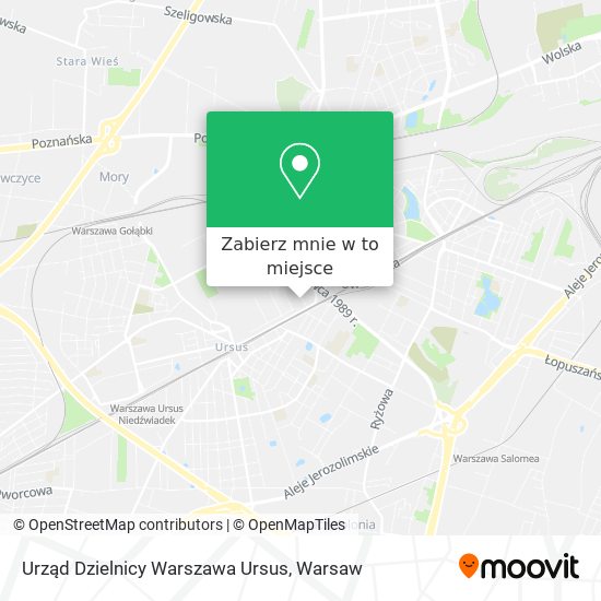 Mapa Urząd Dzielnicy Warszawa Ursus