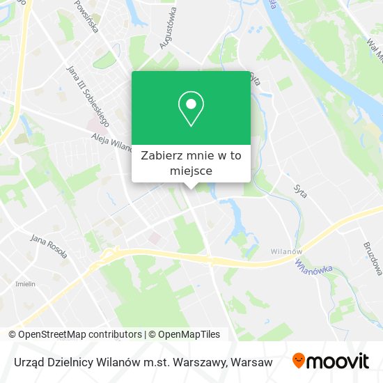 Mapa Urząd Dzielnicy Wilanów m.st. Warszawy