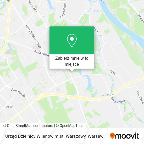 Mapa Urząd Dzielnicy Wilanów m.st. Warszawy