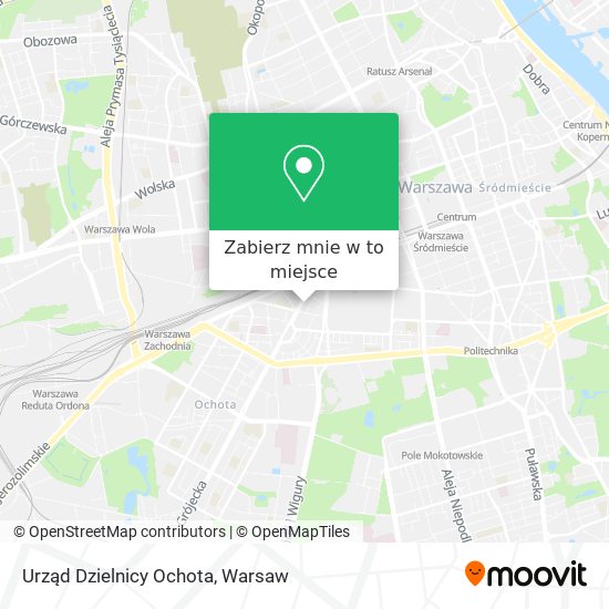 Mapa Urząd Dzielnicy Ochota