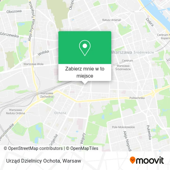 Mapa Urząd Dzielnicy Ochota