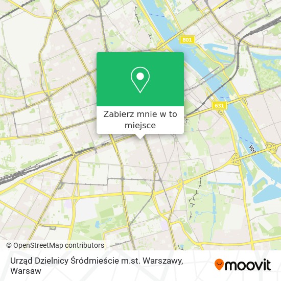 Mapa Urząd Dzielnicy Śródmieście m.st. Warszawy