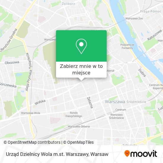 Mapa Urząd Dzielnicy Wola m.st. Warszawy