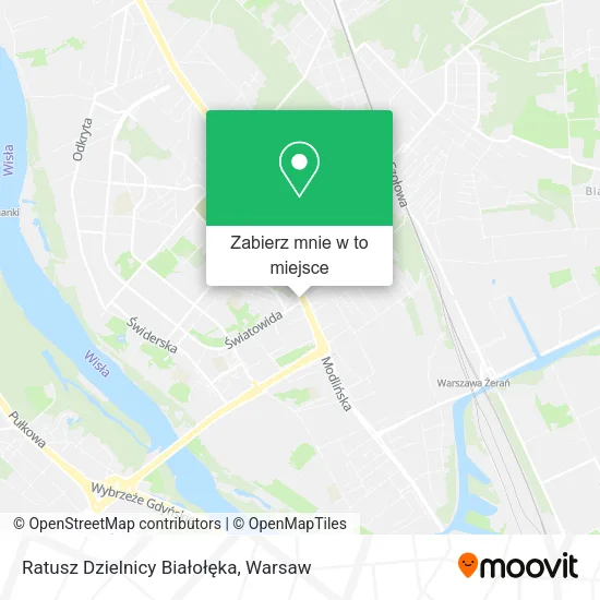 Mapa Ratusz Dzielnicy Białołęka