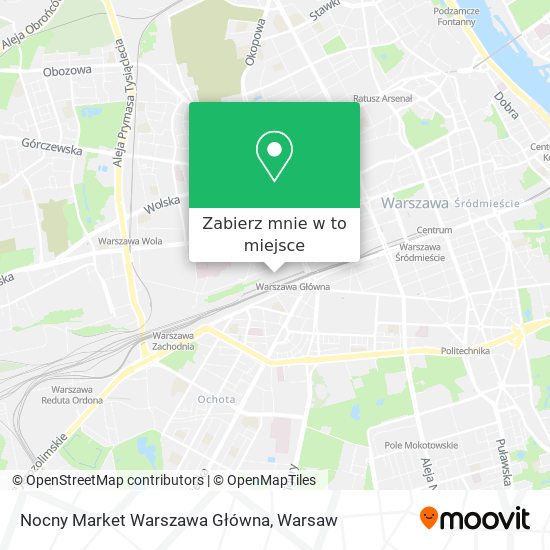 Mapa Nocny Market Warszawa Główna