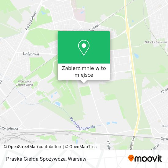 Mapa Praska Giełda Spożywcza