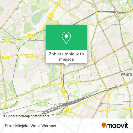 Mapa Straz Miejaka Wola