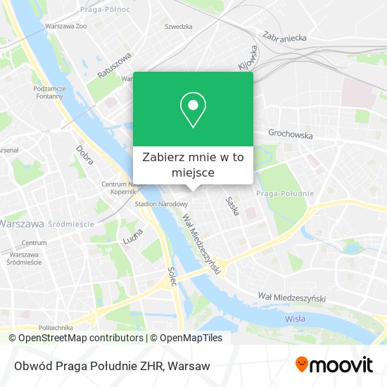 Mapa Obwód Praga Południe ZHR