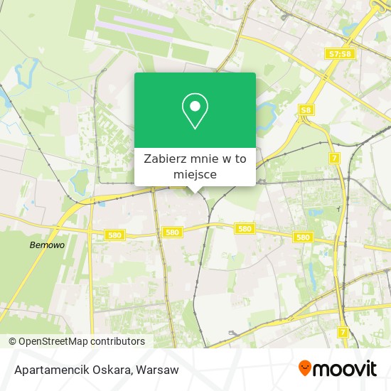 Mapa Apartamencik Oskara