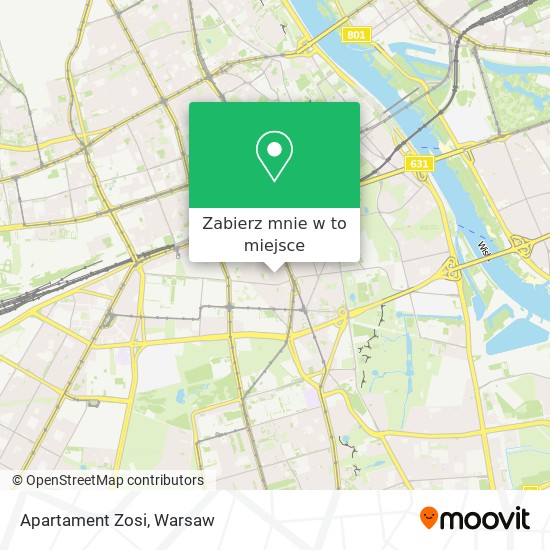 Mapa Apartament Zosi