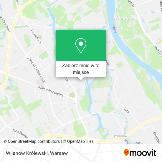 Mapa Wilanów Królewski