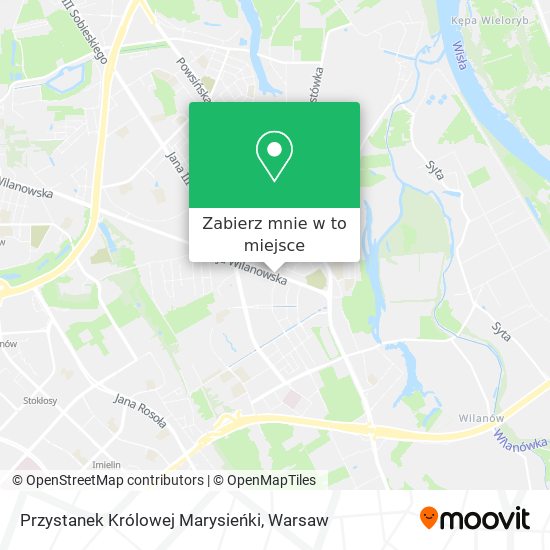 Mapa Przystanek Królowej Marysieńki