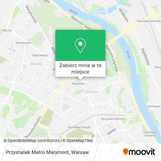 Mapa Przystanek Metro Marymont