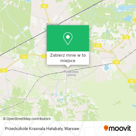 Mapa Przedszkole Krasnala Hałabały