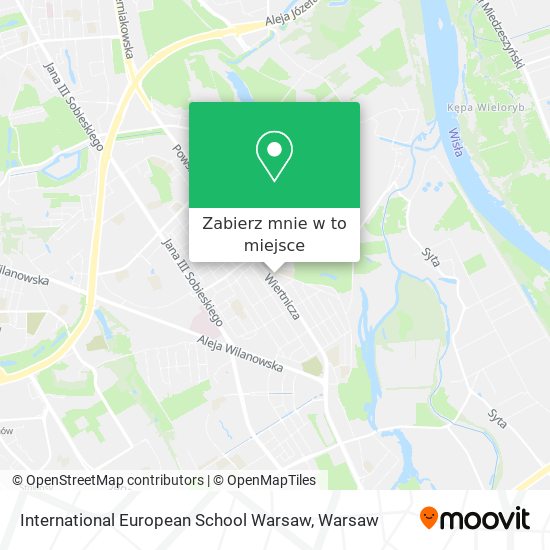 Mapa International European School Warsaw