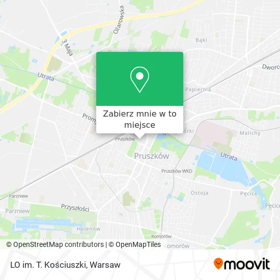 Mapa LO im. T. Kościuszki