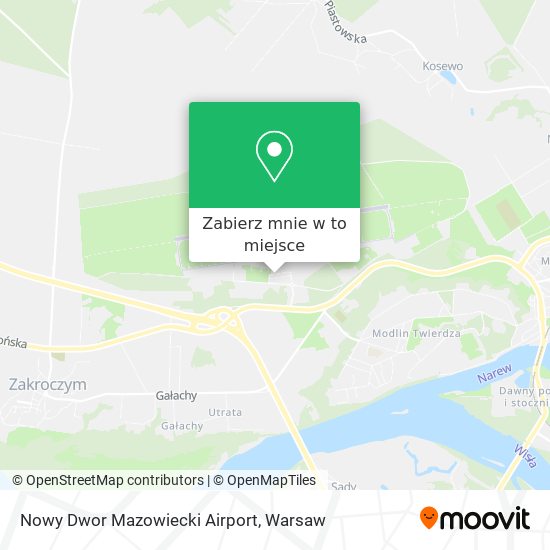 Mapa Nowy Dwor Mazowiecki Airport