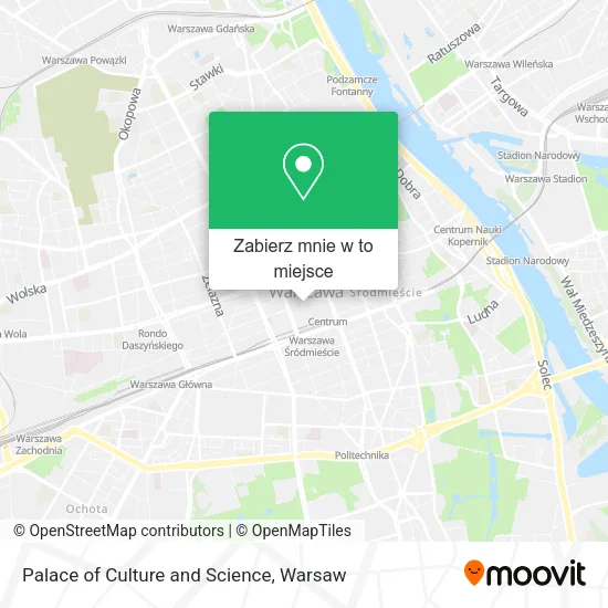 Mapa Palace of Culture and Science