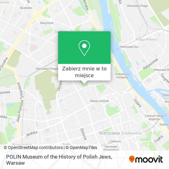 Mapa POLIN Museum of the History of Polish Jews