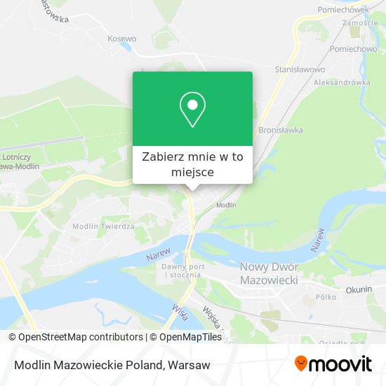 Mapa Modlin Mazowieckie Poland