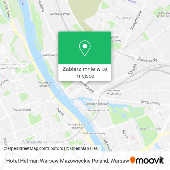 Mapa Hotel Hetman Warsaw Mazowieckie Poland