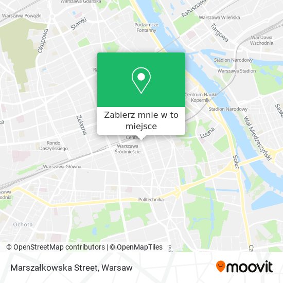 Mapa Marszałkowska Street