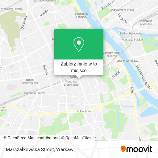 Mapa Marszałkowska Street