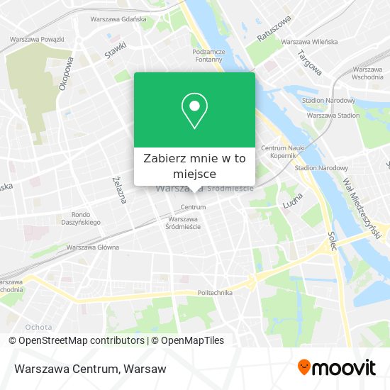 Mapa Warszawa Centrum