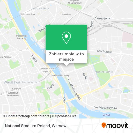 Mapa National Stadium Poland