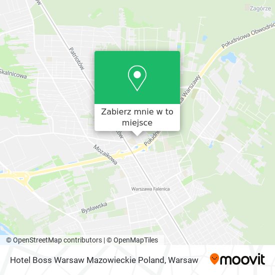 Mapa Hotel Boss Warsaw Mazowieckie Poland