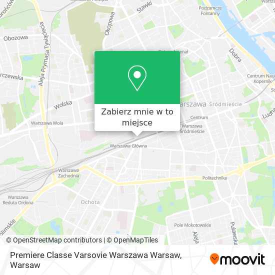 Mapa Premiere Classe Varsovie Warszawa Warsaw
