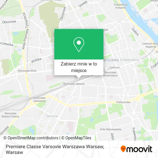 Mapa Premiere Classe Varsovie Warszawa Warsaw