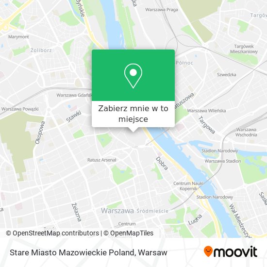 Mapa Stare Miasto Mazowieckie Poland