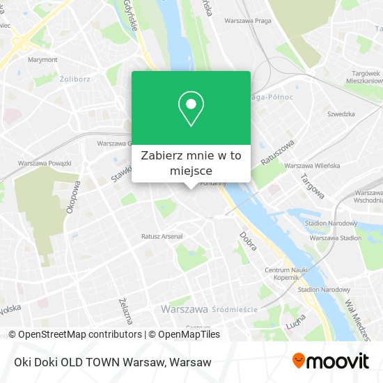 Mapa Oki Doki OLD TOWN Warsaw
