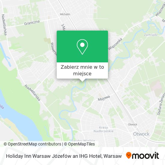 Mapa Holiday Inn Warsaw Józefów an IHG Hotel