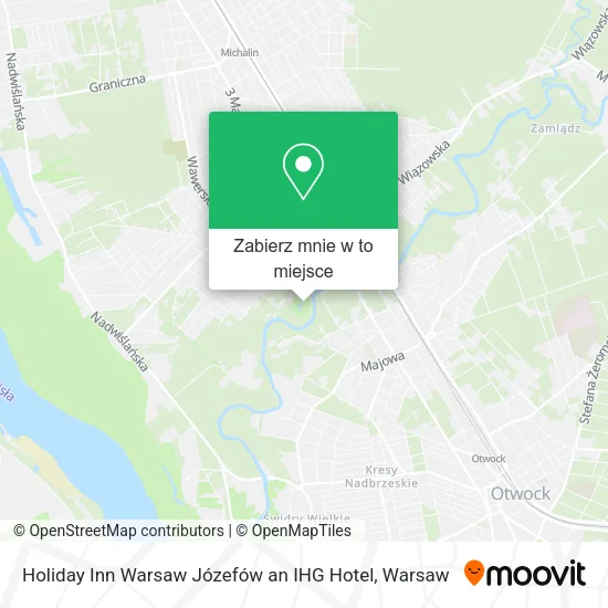 Mapa Holiday Inn Warsaw Józefów an IHG Hotel