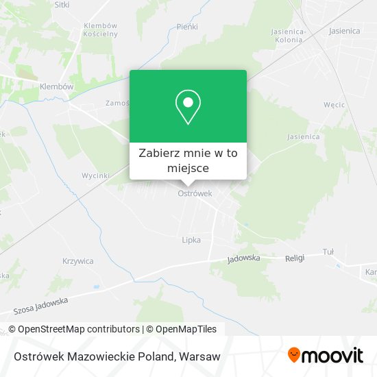 Mapa Ostrówek Mazowieckie Poland