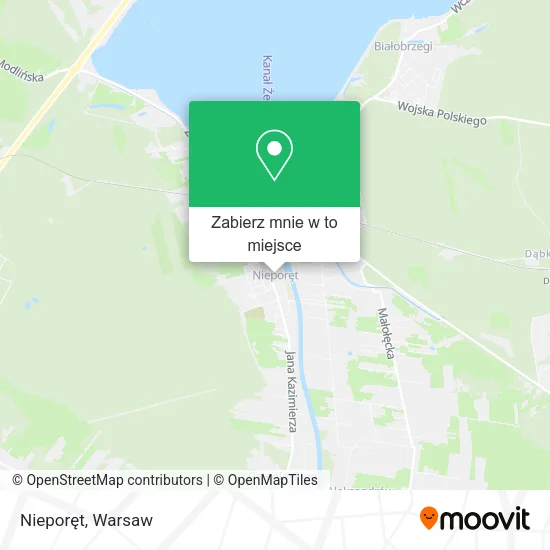 Mapa Nieporęt