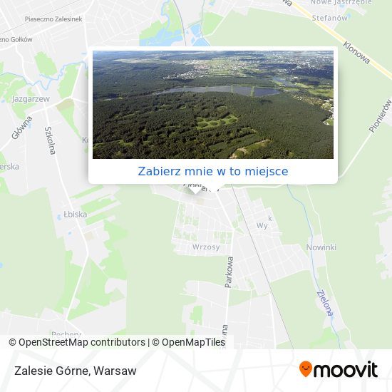 Mapa Zalesie Górne