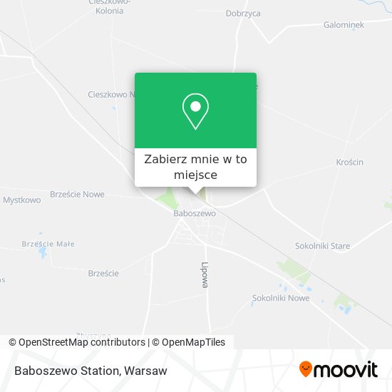 Mapa Baboszewo Station