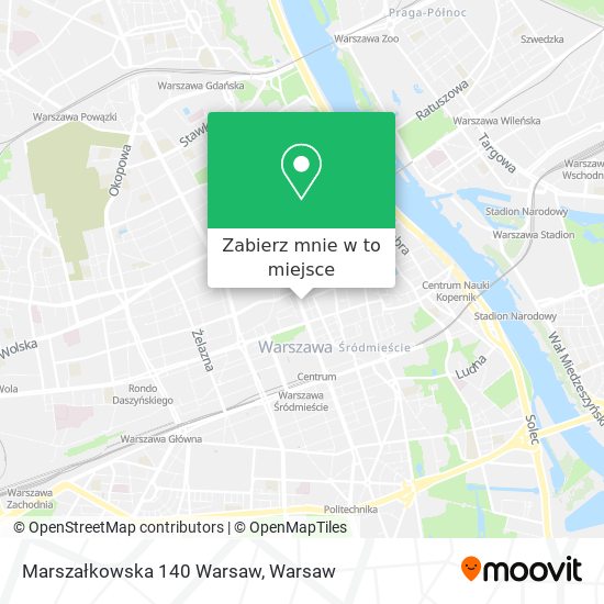 Mapa Marszałkowska 140 Warsaw