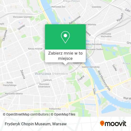 Mapa Fryderyk Chopin Museum