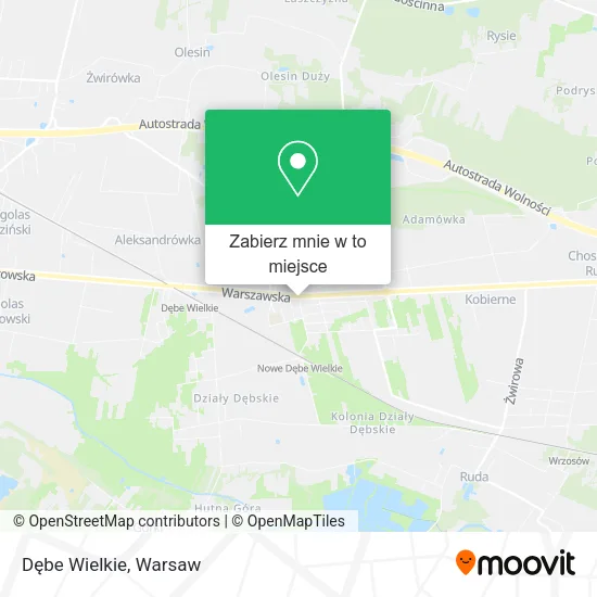 Mapa Dębe Wielkie