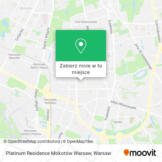 Mapa Platinum Residence Mokotów Warsaw