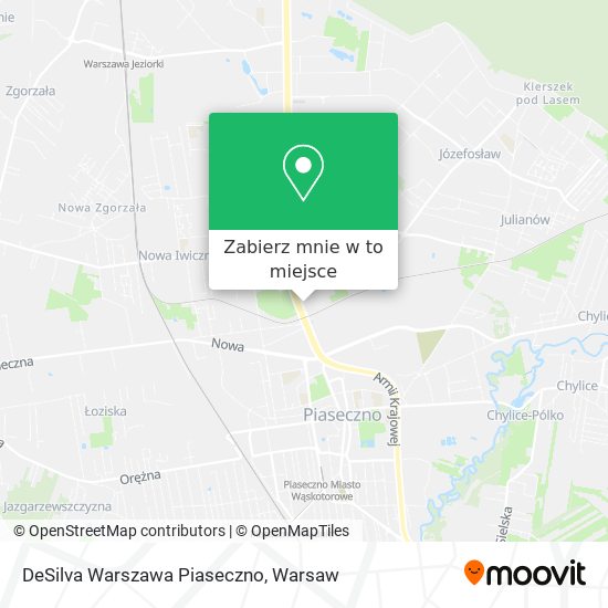 Mapa DeSilva Warszawa Piaseczno
