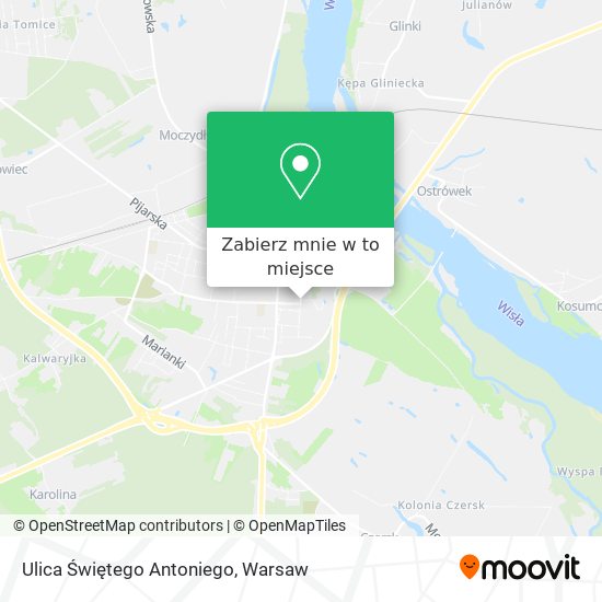 Mapa Ulica Świętego Antoniego