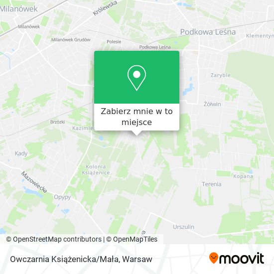 Mapa Owczarnia Książenicka/Mała