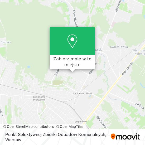 Mapa Punkt Selektywnej Zbiórki Odpadów Komunalnych